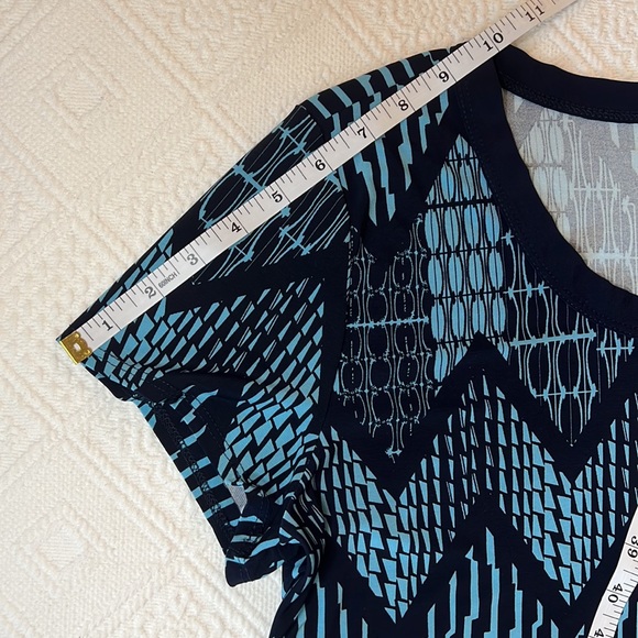 💥💥Susan Lawrence XL Blue Patterned Blouse - Picture 13 of 13